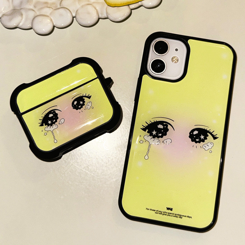Phone Cases Y2K - Korean Ins With Tearful Cartoon Eyes