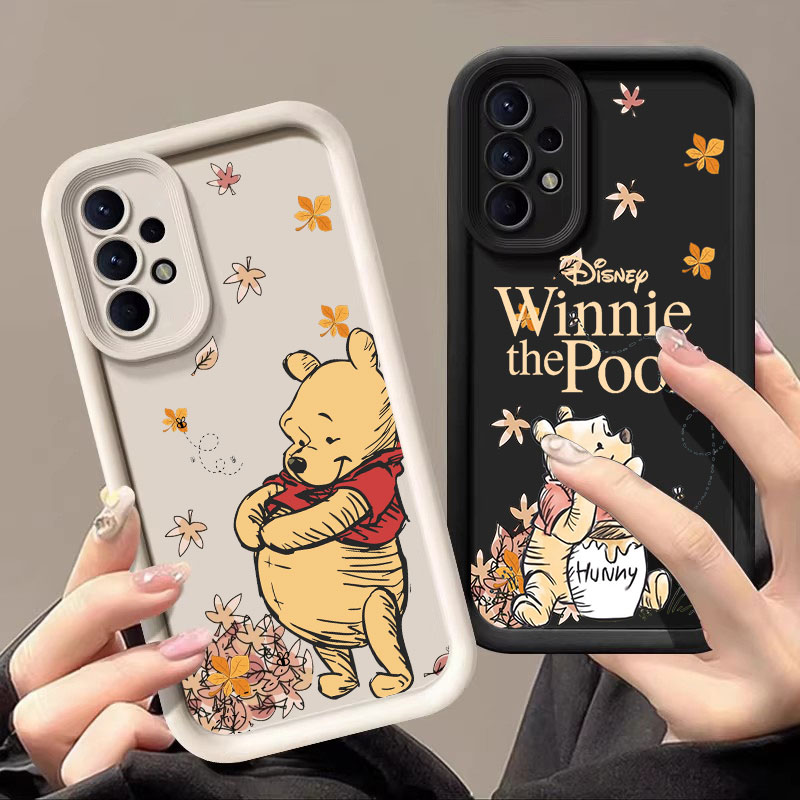 Phone Cases For Samsung A14 - Autumn Winnie The Pooh Leaves Case