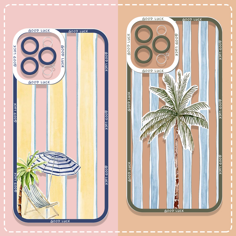 Summer Palm Coconut Tree Strip - Phone Cases For Samsung A14 のレビューと価格