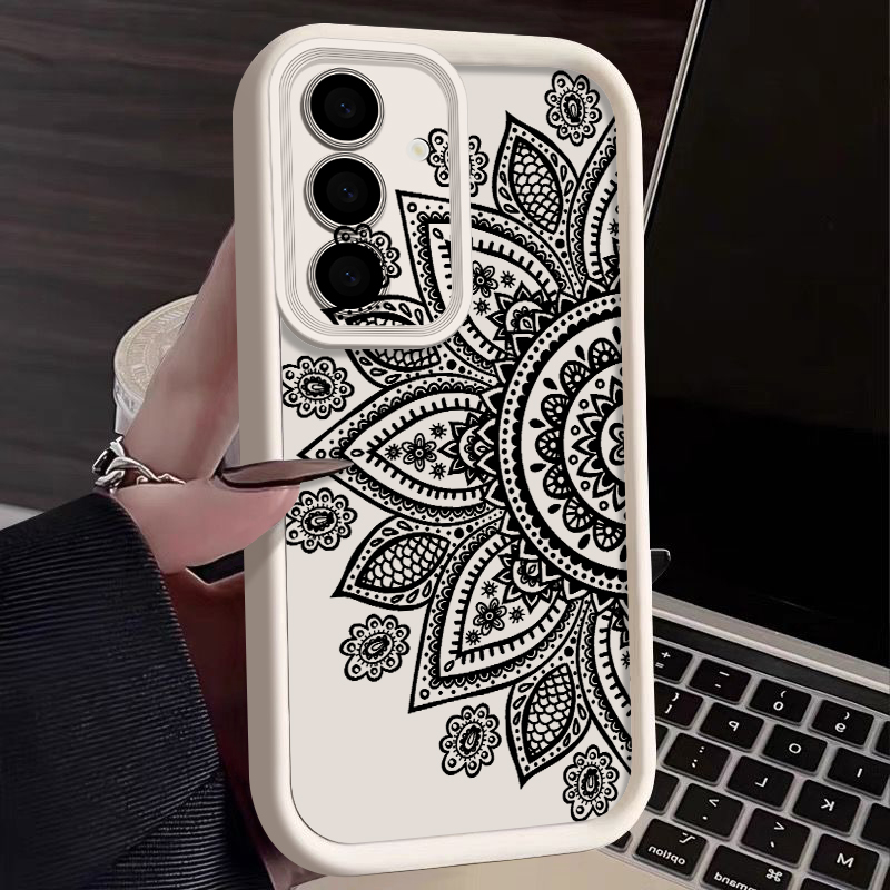 Retro Flower Totem Pattern Cas - Phone Cases For Samsung A14 のレビューと価格