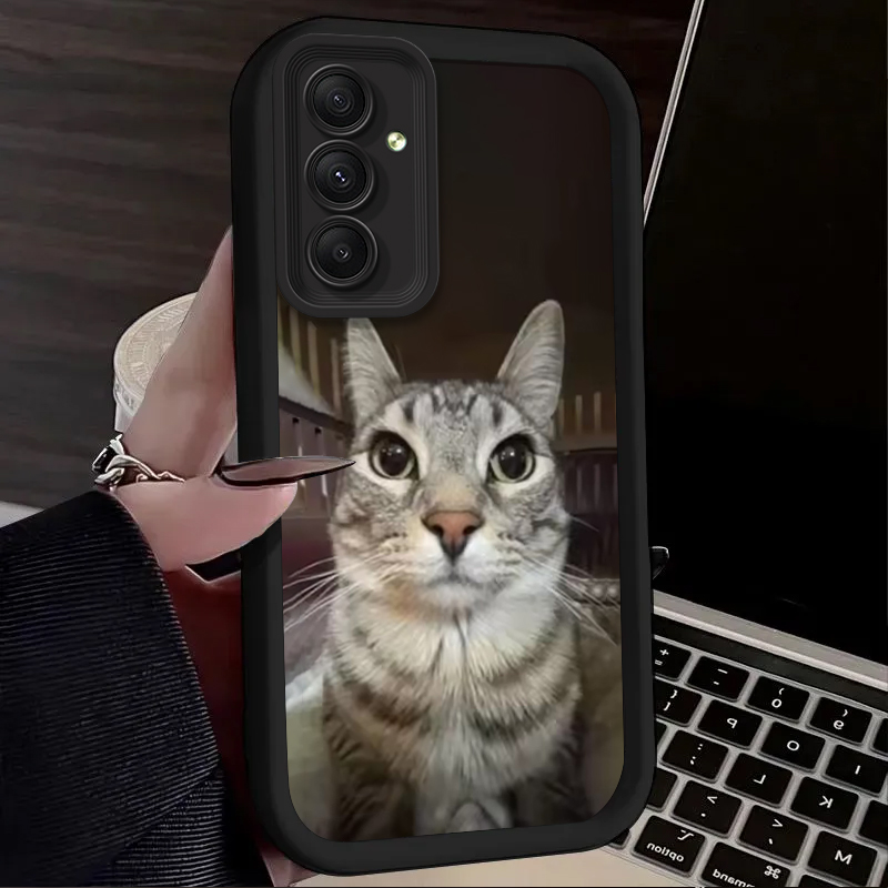 Trendy Cat Smoking Phone Case  - Phone Cases For Samsung A14 のレビューと価格