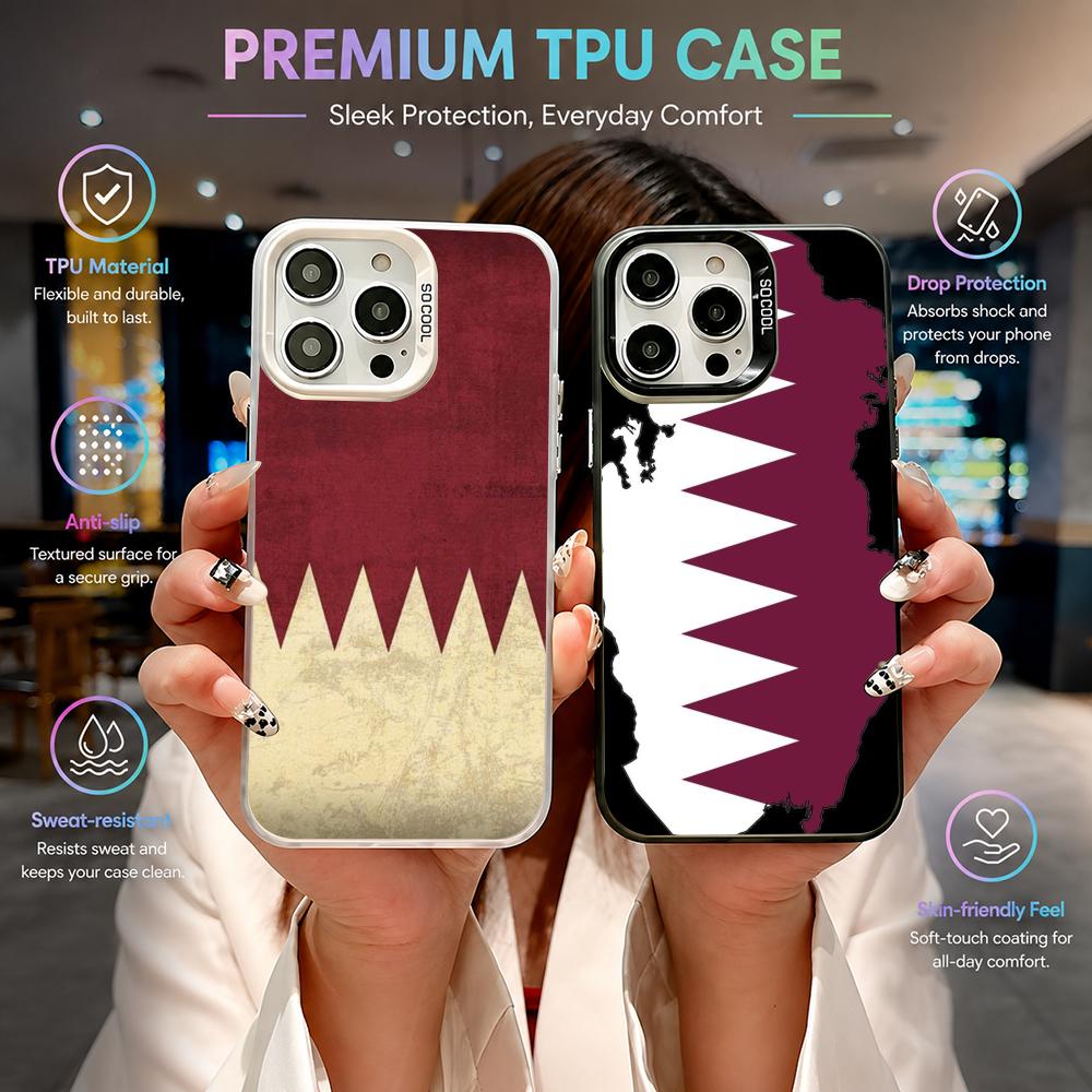 Sports Qatar Flag football Pho - Phone Cases Qatar のレビューと価格