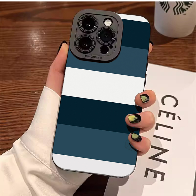 Blue White Striped Pattern Pho - Phone Cases Galaxy S25 のレビューと価格