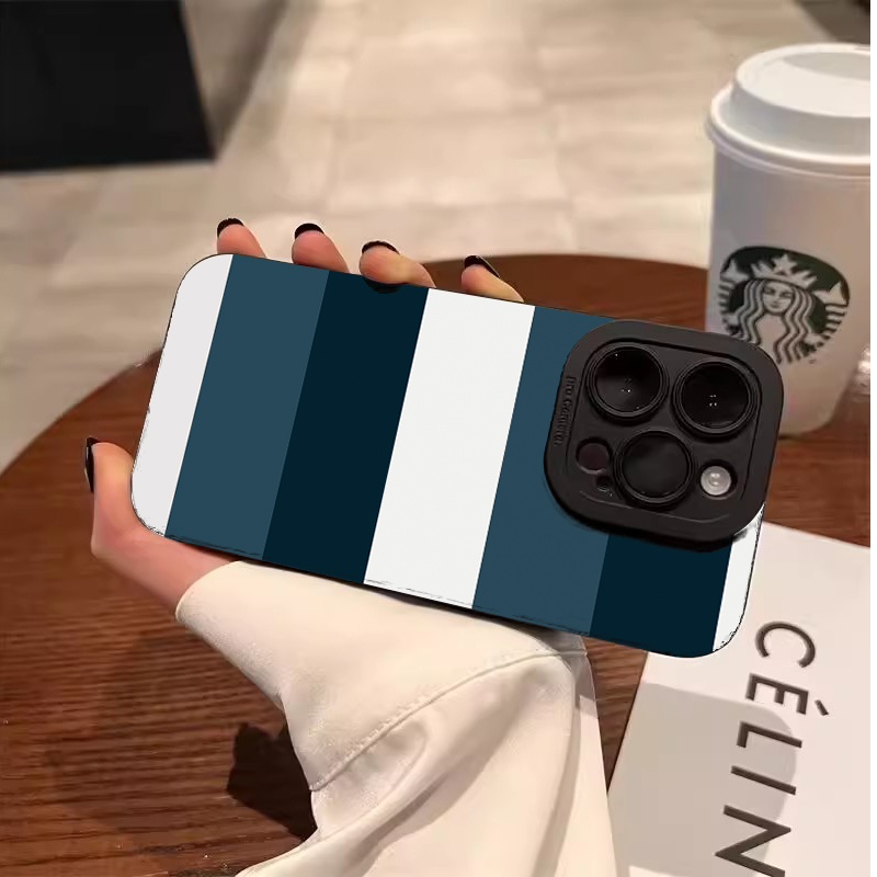 Blue White Striped Pattern Pho - Phone Cases Galaxy S25 のレビューと価格