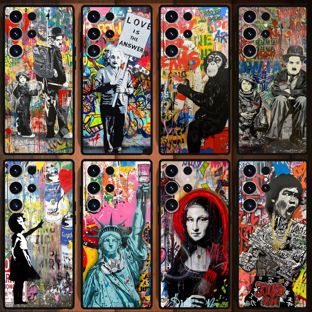 Banksy Graffiti Art  Phone Cas - Phone Cases Galaxy S25 のレビューと価格