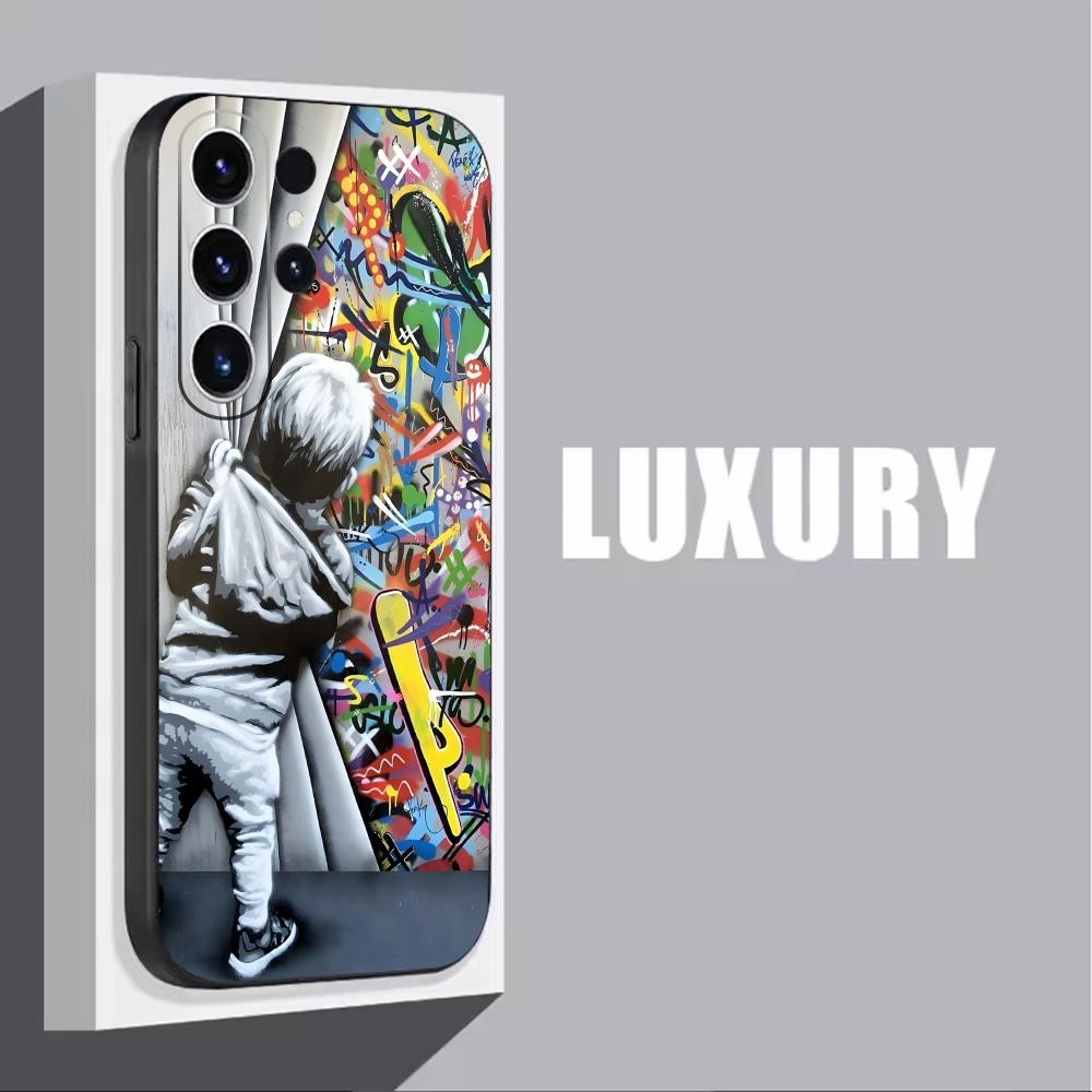 Banksy Graffiti Art  Phone Cas - Phone Cases Galaxy S25 のレビューと価格