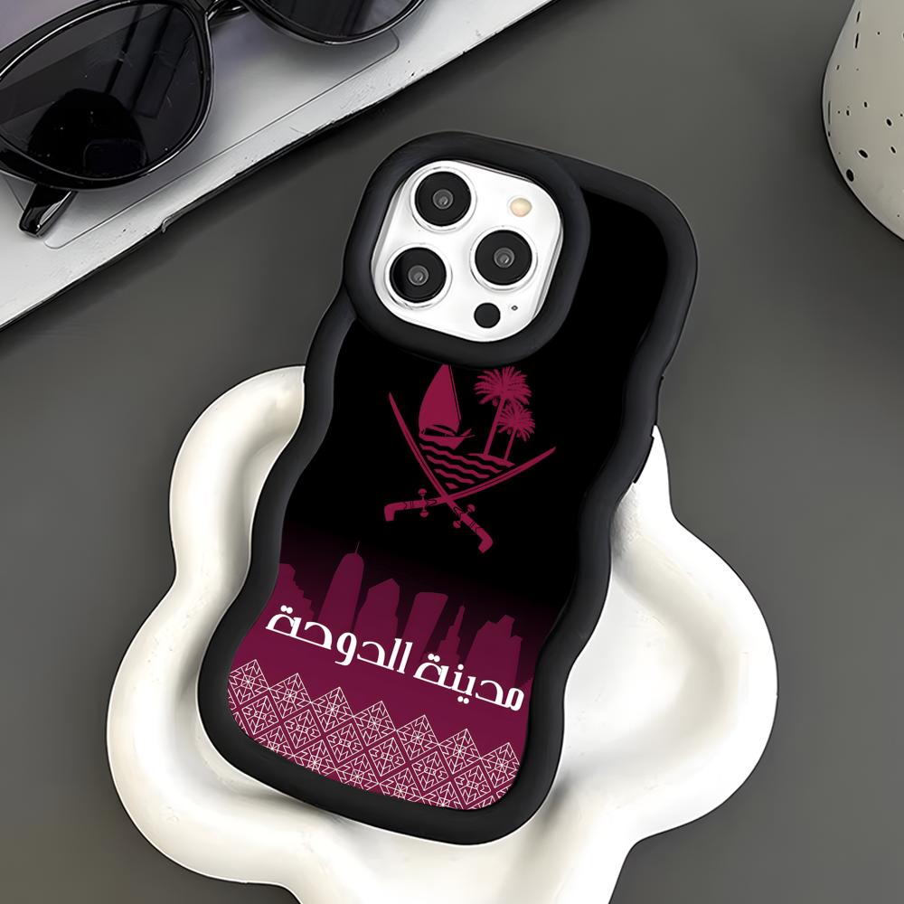 Qatar Flag Phone Case for iPho - Phone Cases Qatar のレビューと価格