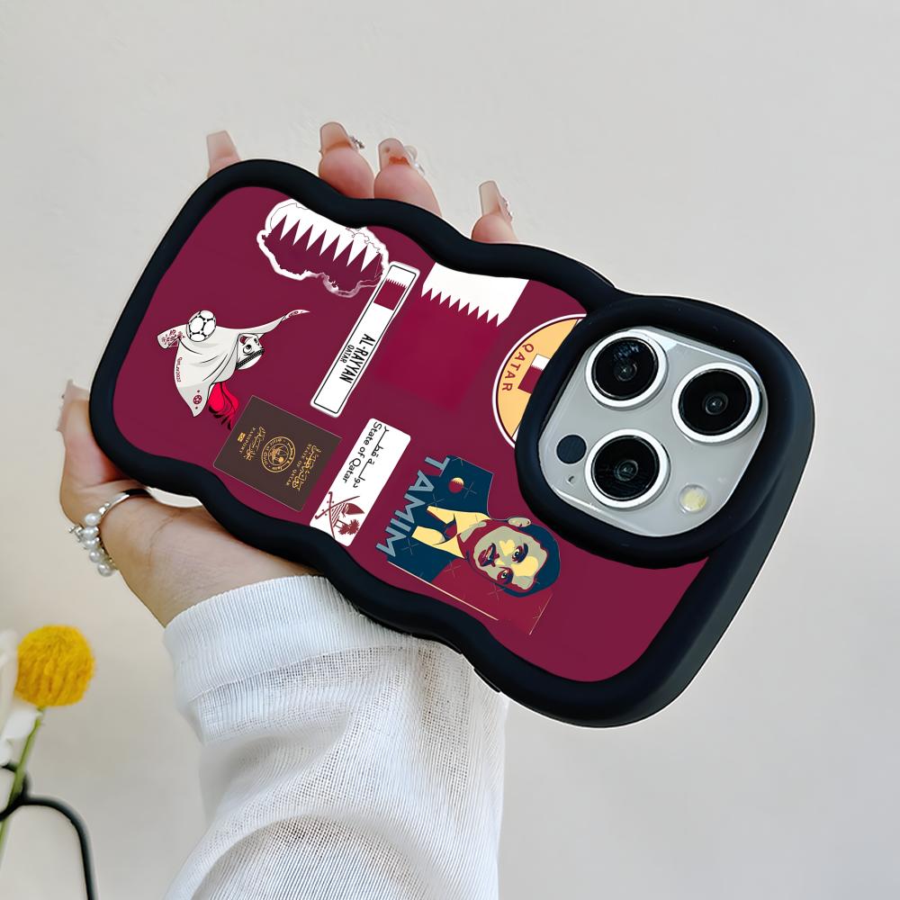 Qatar Flag Phone Case for iPho - Phone Cases Qatar のレビューと価格