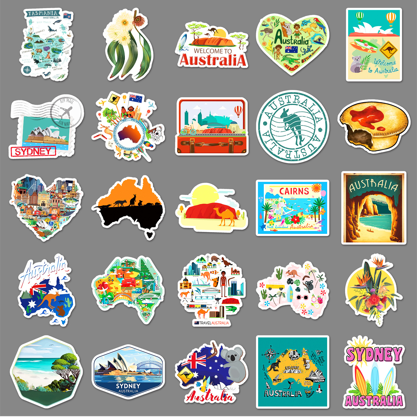 50PCS Australia Travel Sticker - Phone Cases Australia のレビューと価格
