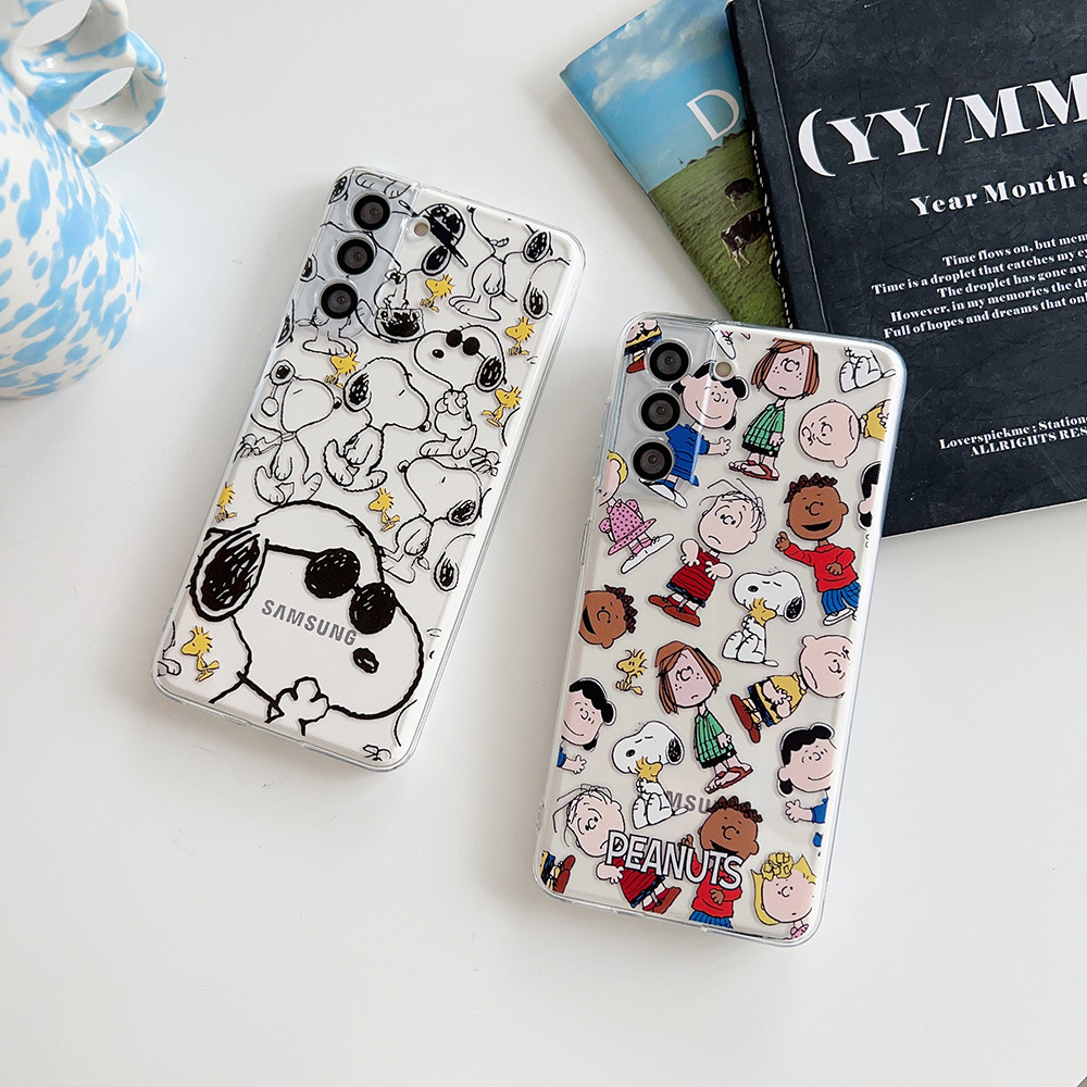 Cute Cartoon Peanut Snoopy Cha - Cute Anime Case のレビューと価格