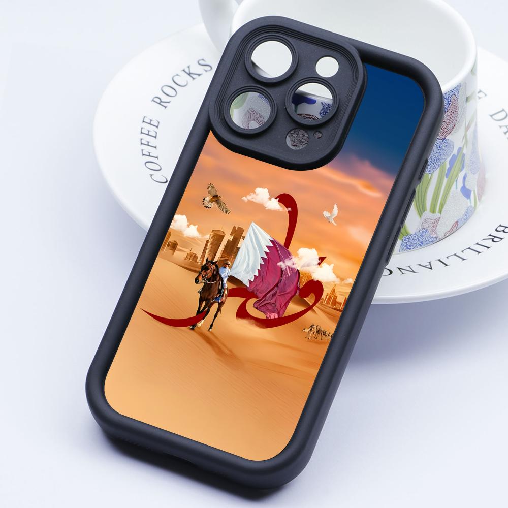 Qatar Flag Thicken TPU Mobile  - Phone Cases Qatar のレビューと価格