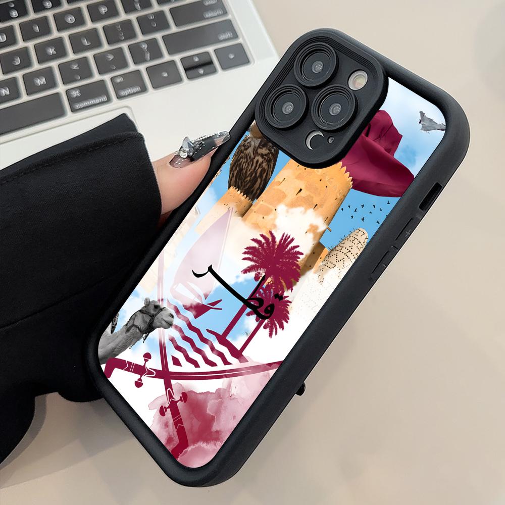 Qatar Flag Thicken TPU Mobile  - Phone Cases Qatar のレビューと価格