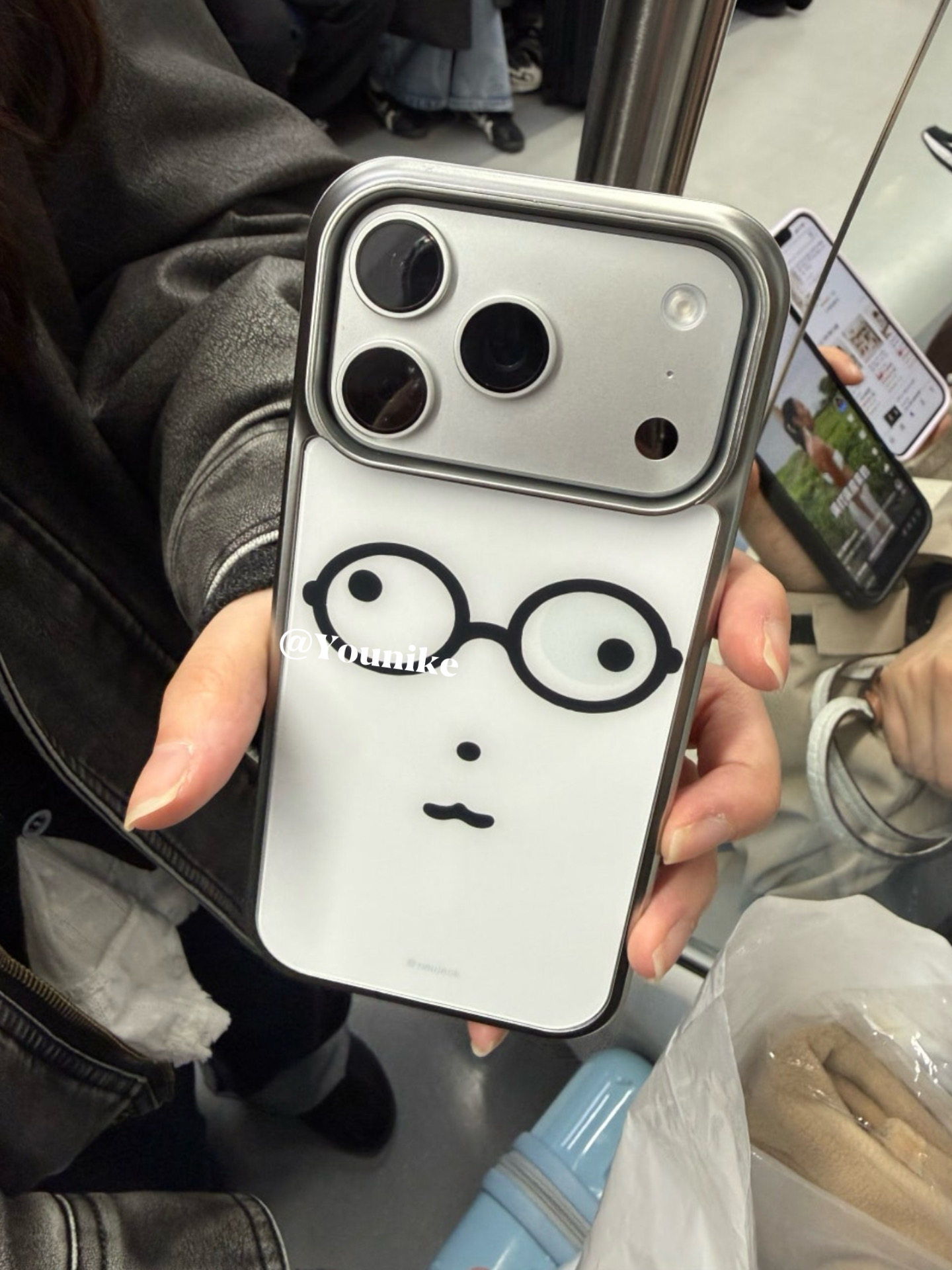 INS Korea Kawaii Cute Glasses  - Phone Cases Y2K のレビューと価格
