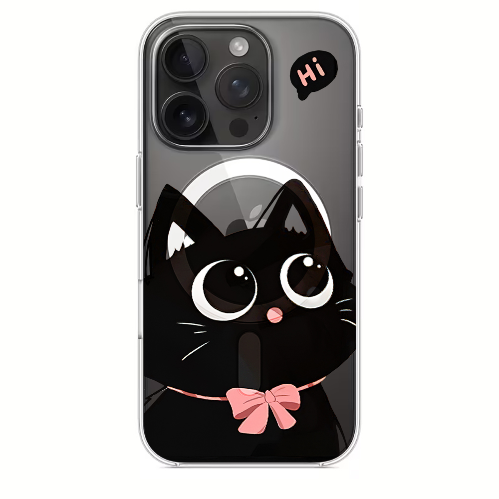Cute Cartoon Cat Eyes Transpar - Cute Cartoon Case のレビューと価格