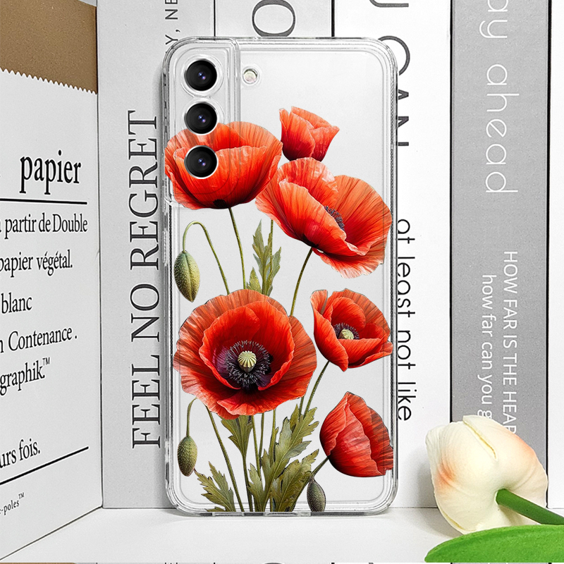 Poppy Flower Bloom Hot Red Flo - Phone Cases For Samsung A14 のレビューと価格