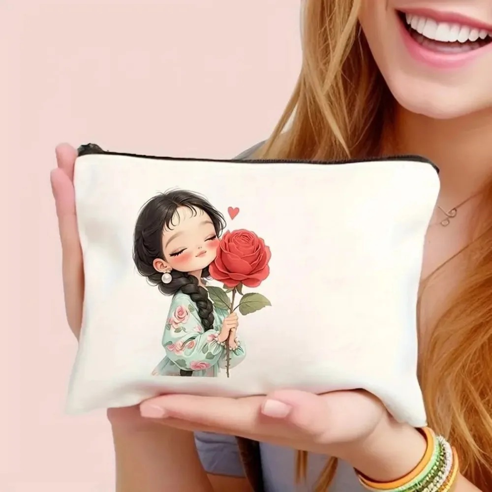 Vintage Chic Makeup Bags Zippe - Cute Cartoon Case のレビューと価格