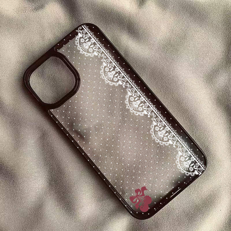 Cute Cherry Bow White Lace Pol - Phone Cases Polka Dot のレビューと価格