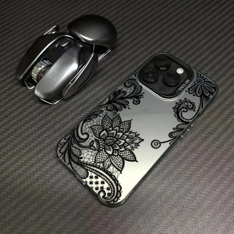 Black lace print New Hot Elect - Phone Cases Xiaomi 15 のレビューと価格