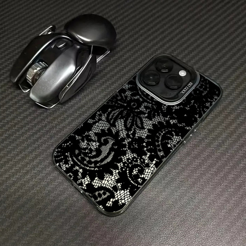 Black lace print New Hot Elect - Phone Cases Xiaomi 15 のレビューと価格