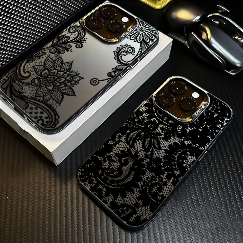 Black lace print New Hot Elect - Phone Cases Xiaomi 15 のレビューと価格