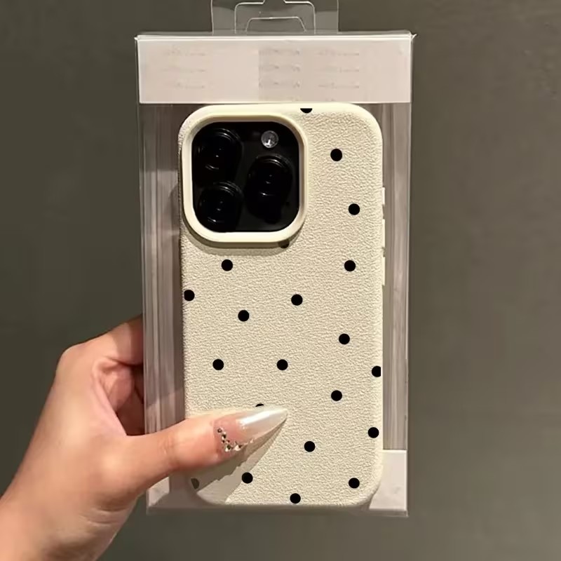 Black Polka Dots Phone Case Fo - Phone Cases Polka Dot のレビューと価格