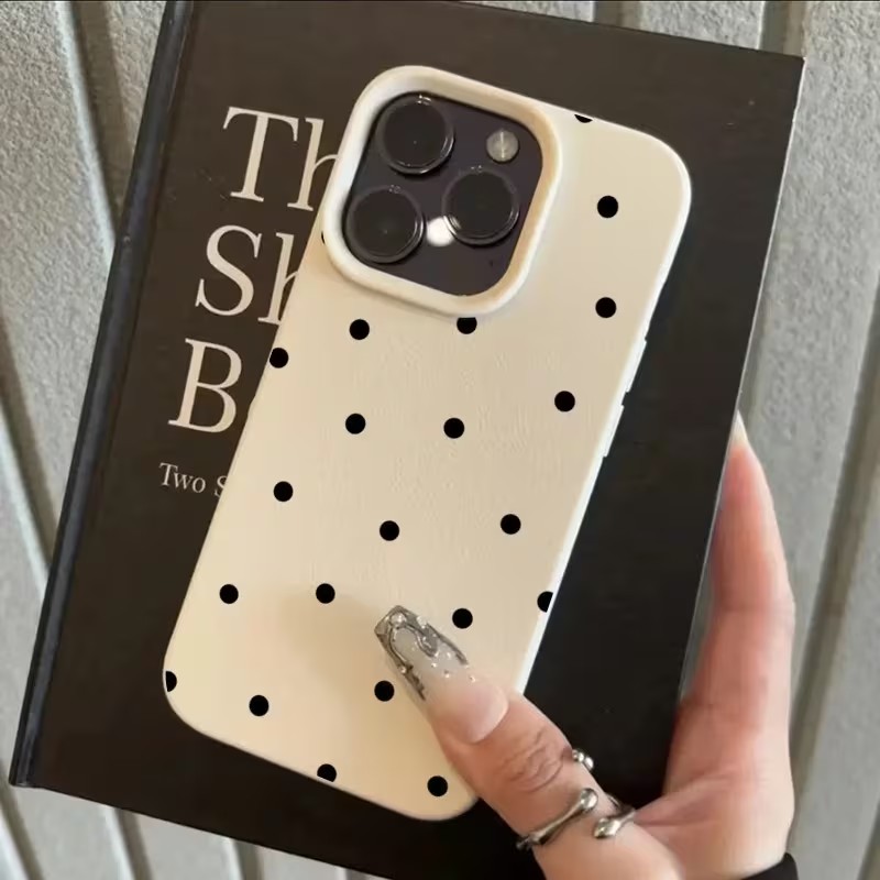 Black Polka Dots Phone Case Fo - Phone Cases Polka Dot のレビューと価格