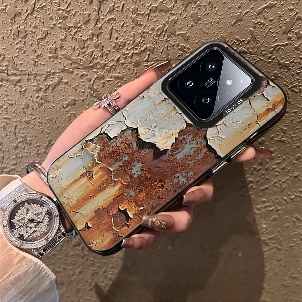 Cracked Paint Rust Texture Pho - Phone Cases Xiaomi 15 のレビューと価格