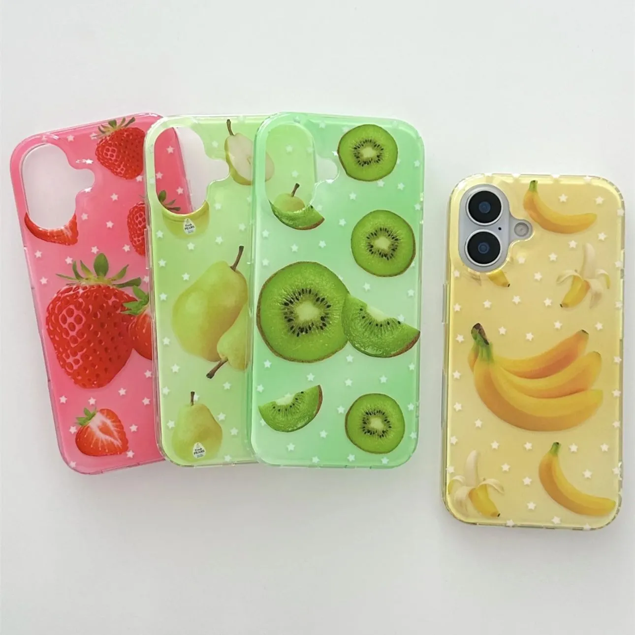 Full Screen Fruits Stars Straw - Phone Cases Y2K のレビューと価格