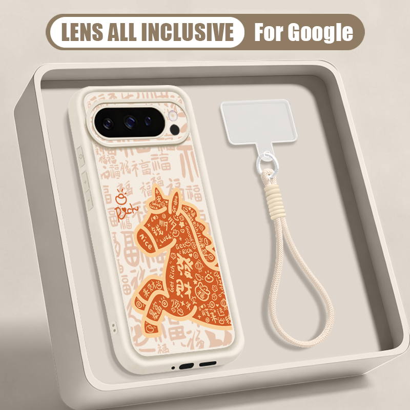 Cute Foal Print Wrist Strap La - Phone Cases Pixel 10 のレビューと価格