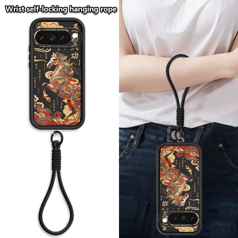 Cute Foal Print Wrist Strap La - Phone Cases Pixel 10 のレビューと価格