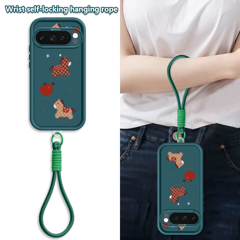 Cute Foal Print Wrist Strap La - Phone Cases Pixel 10 のレビューと価格