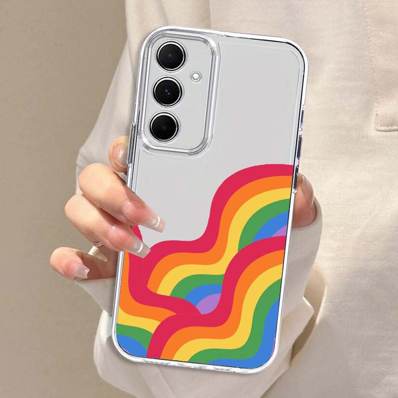Colorful Rain Bow Art For Sams - Phone Cases For Samsung A14 のレビューと価格