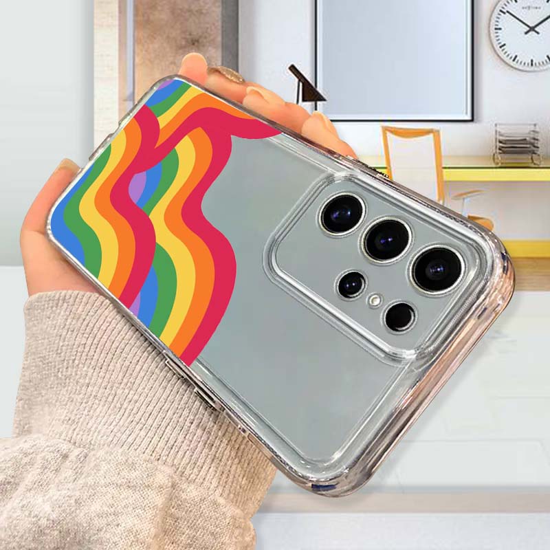 Colorful Rain Bow Art For Sams - Phone Cases For Samsung A14 のレビューと価格