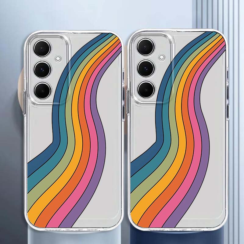 Colorful Rain Bow Art For Sams - Phone Cases For Samsung A14 のレビューと価格