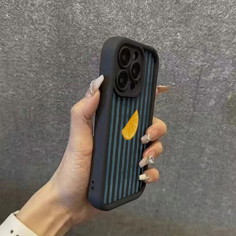 Striped Lemon Slice Pattern Ph - Phone Cases Mous のレビューと価格