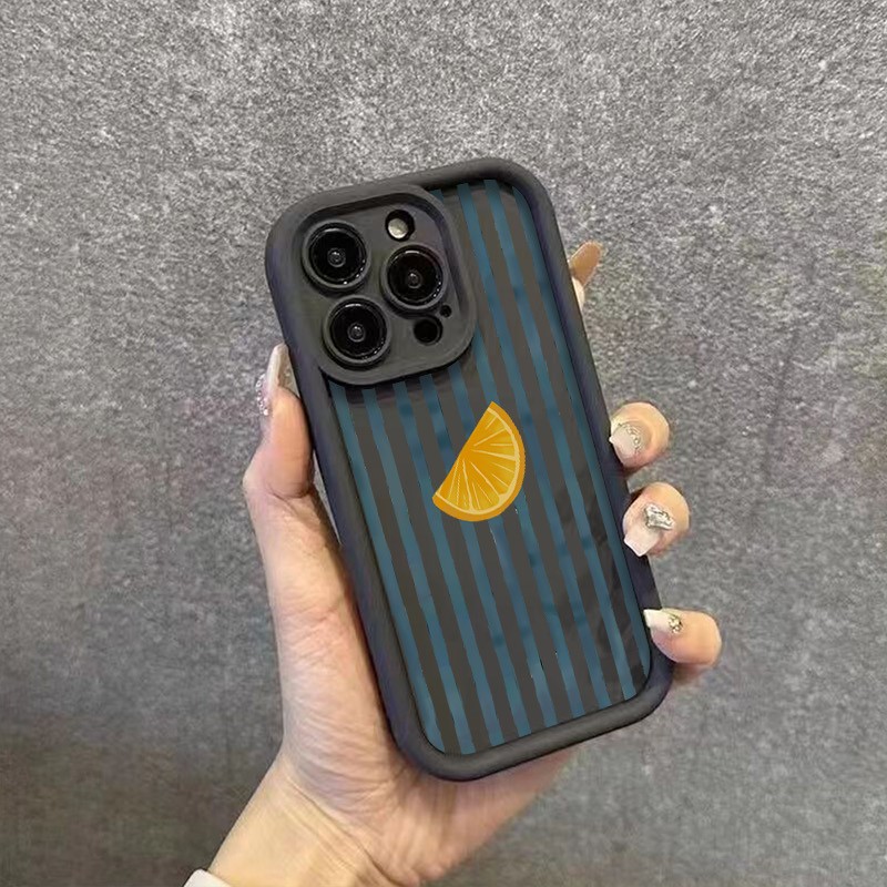 Striped Lemon Slice Pattern Ph - Phone Cases Mous のレビューと価格