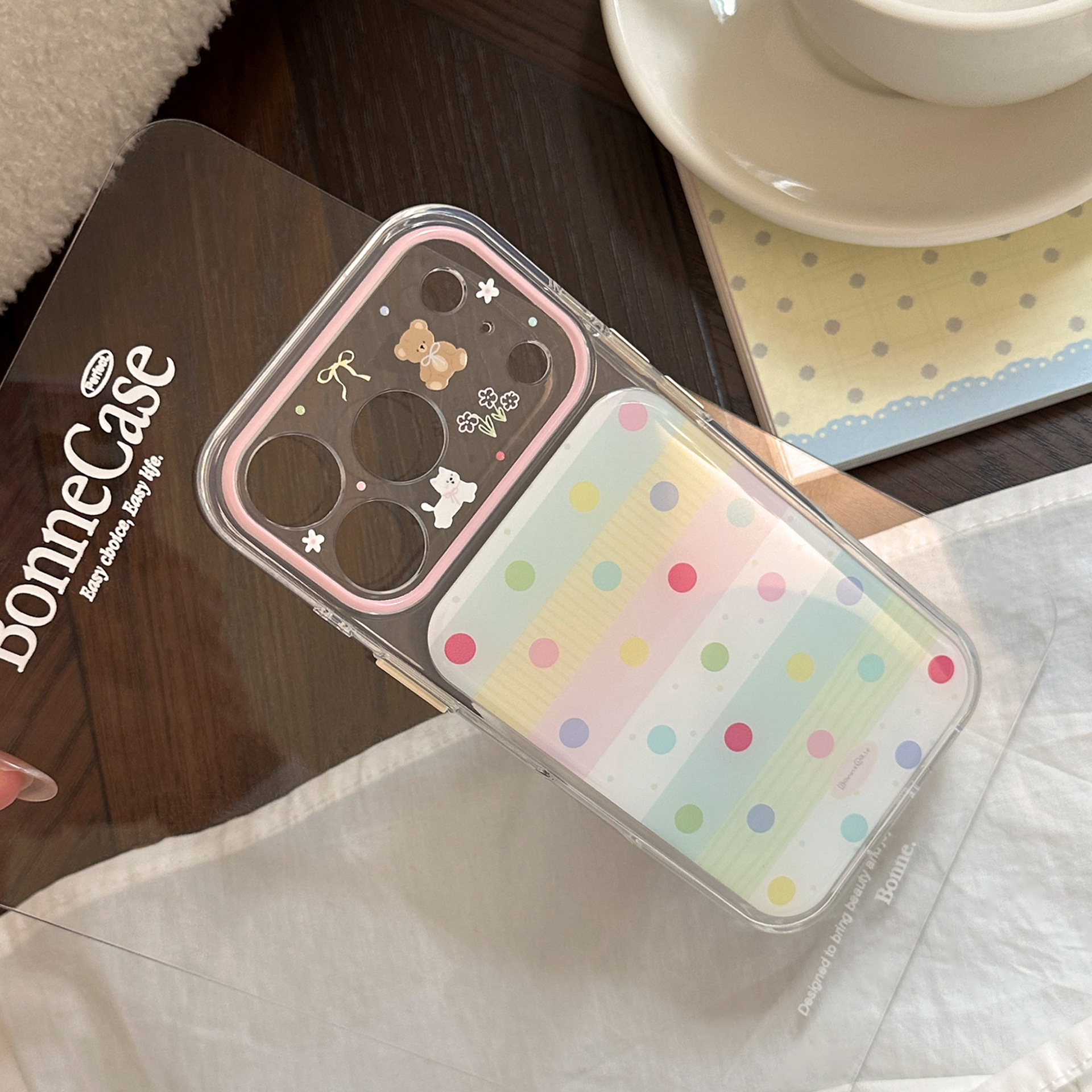 Korean Splicing Colorful Polka - Phone Cases Polka Dot のレビューと価格