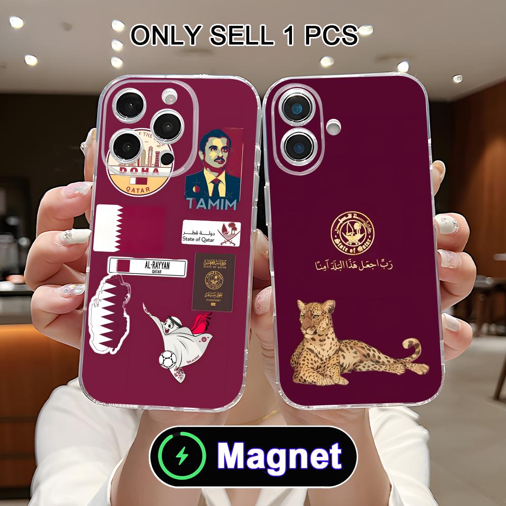 Qatar Flag Phone Case for iPho - Phone Cases Qatar のレビューと価格