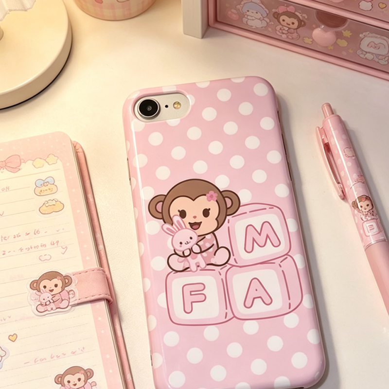 Korean Cartoon Sweet Pink Cute - Cute Anime Case のレビューと価格