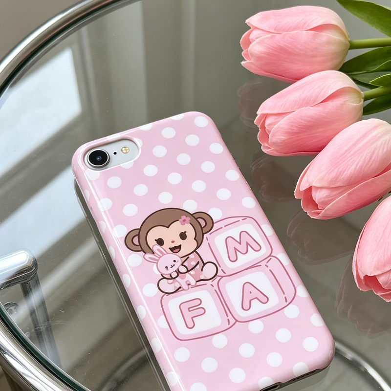 Korean Cartoon Sweet Pink Cute - Cute Anime Case のレビューと価格