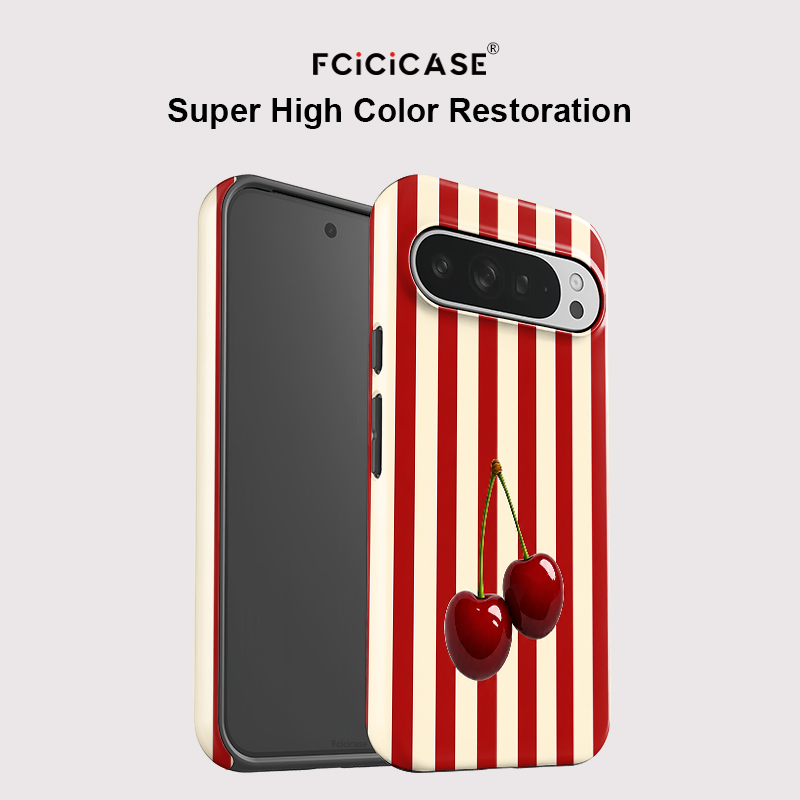 Fcicicase Cherry Stripe Patter - Phone Cases Pixel 10 のレビューと価格