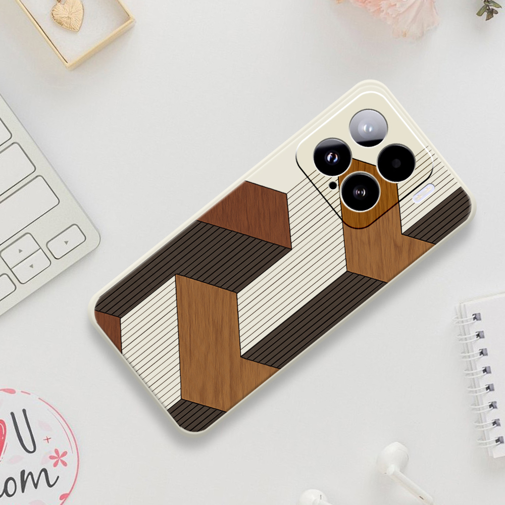 Geometric Style Wooden Phone C - Phone Cases Xiaomi 15 のレビューと価格