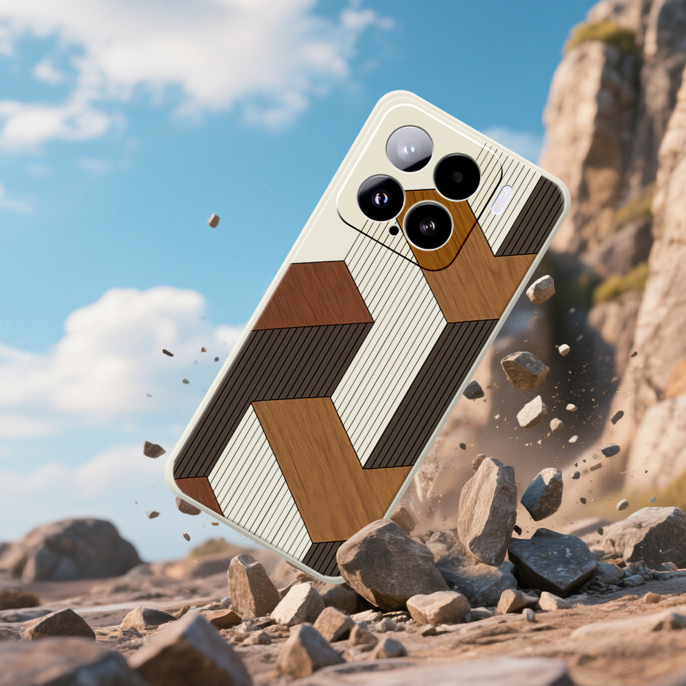 Geometric Style Wooden Phone C - Phone Cases Xiaomi 15 のレビューと価格