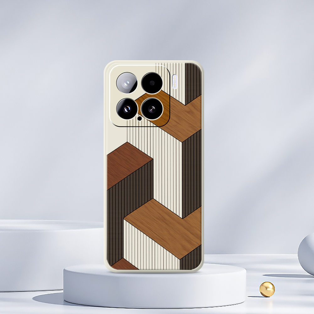 Geometric Style Wooden Phone C - Phone Cases Xiaomi 15 のレビューと価格