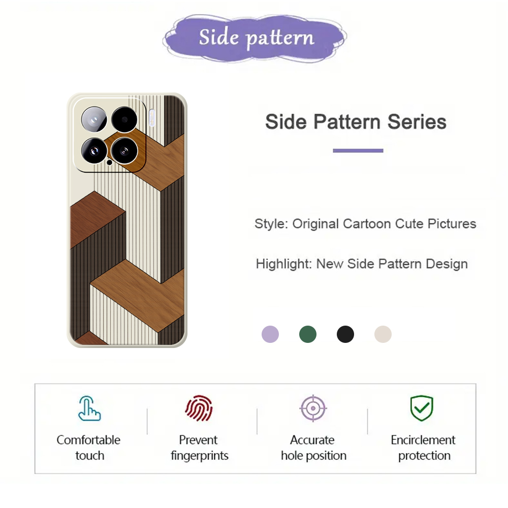 Geometric Style Wooden Phone C - Phone Cases Xiaomi 15 のレビューと価格