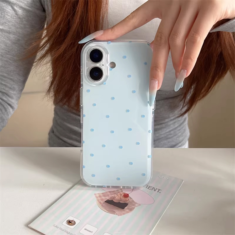 Korean Ins Girl Simple Blue Pi - Phone Cases Y2K のレビューと価格