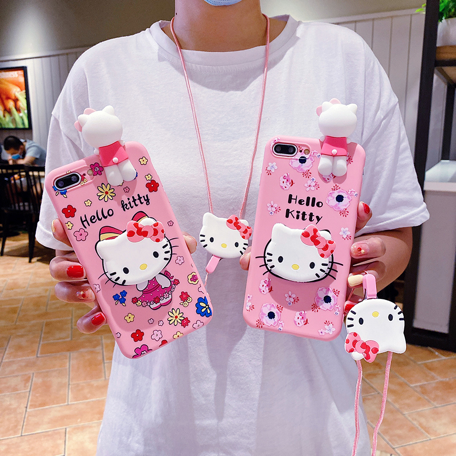 Sanrio 3D Kitty Kuromi Holder  - Phone Cases For Samsung A14 のレビューと価格