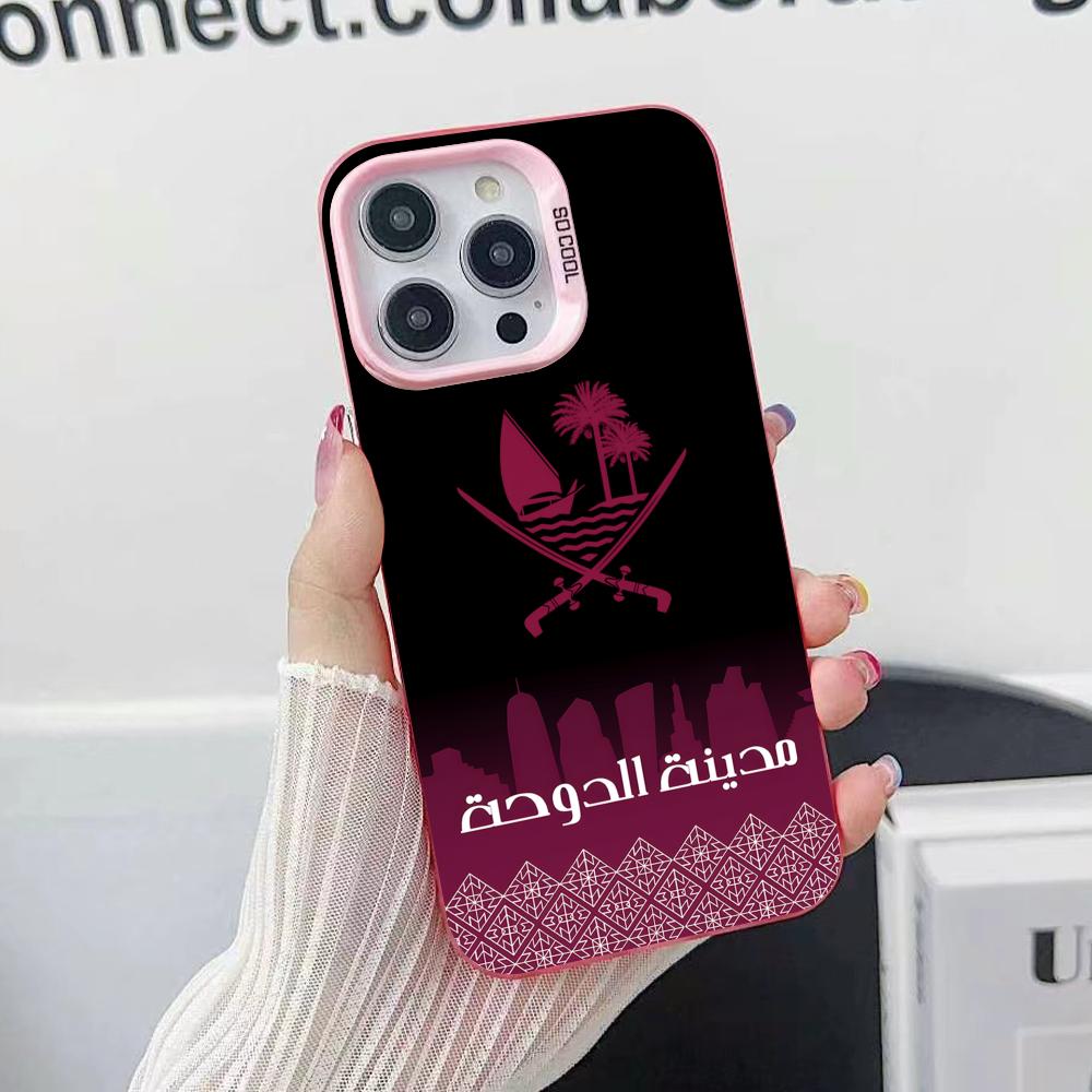 Qatar Flag Phone Case for iPho - Phone Cases Qatar のレビューと価格