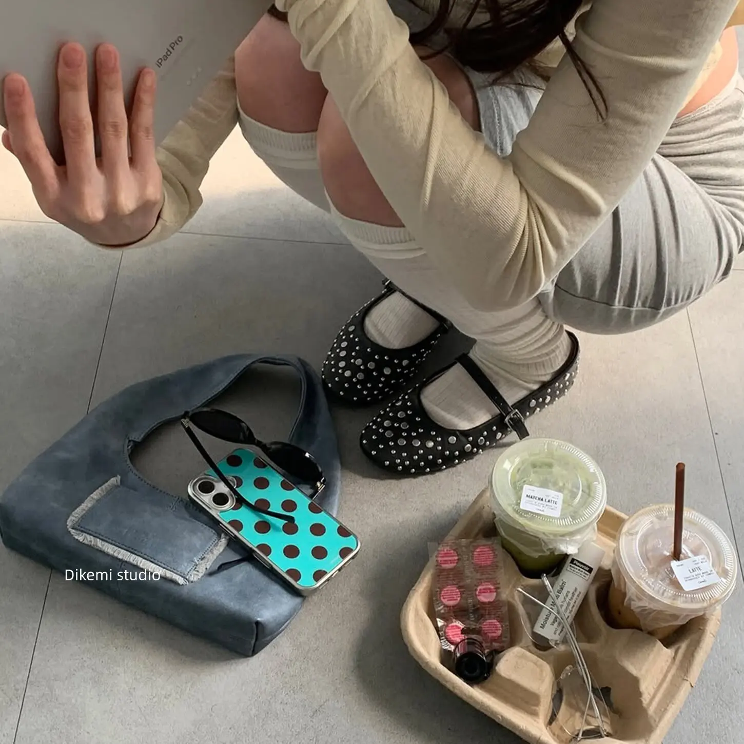 Korean Ins Mint Green Polka Do - Phone Cases Polka Dot のレビューと価格