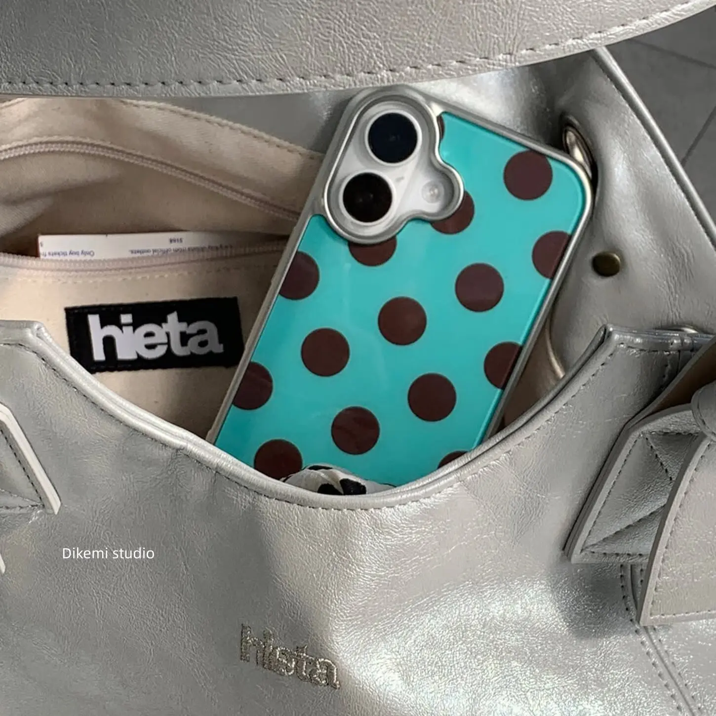 Korean Ins Mint Green Polka Do - Phone Cases Polka Dot のレビューと価格